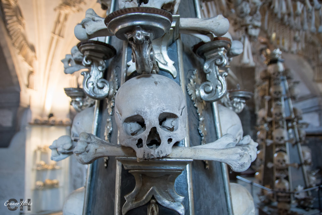 church of bones skulls czech